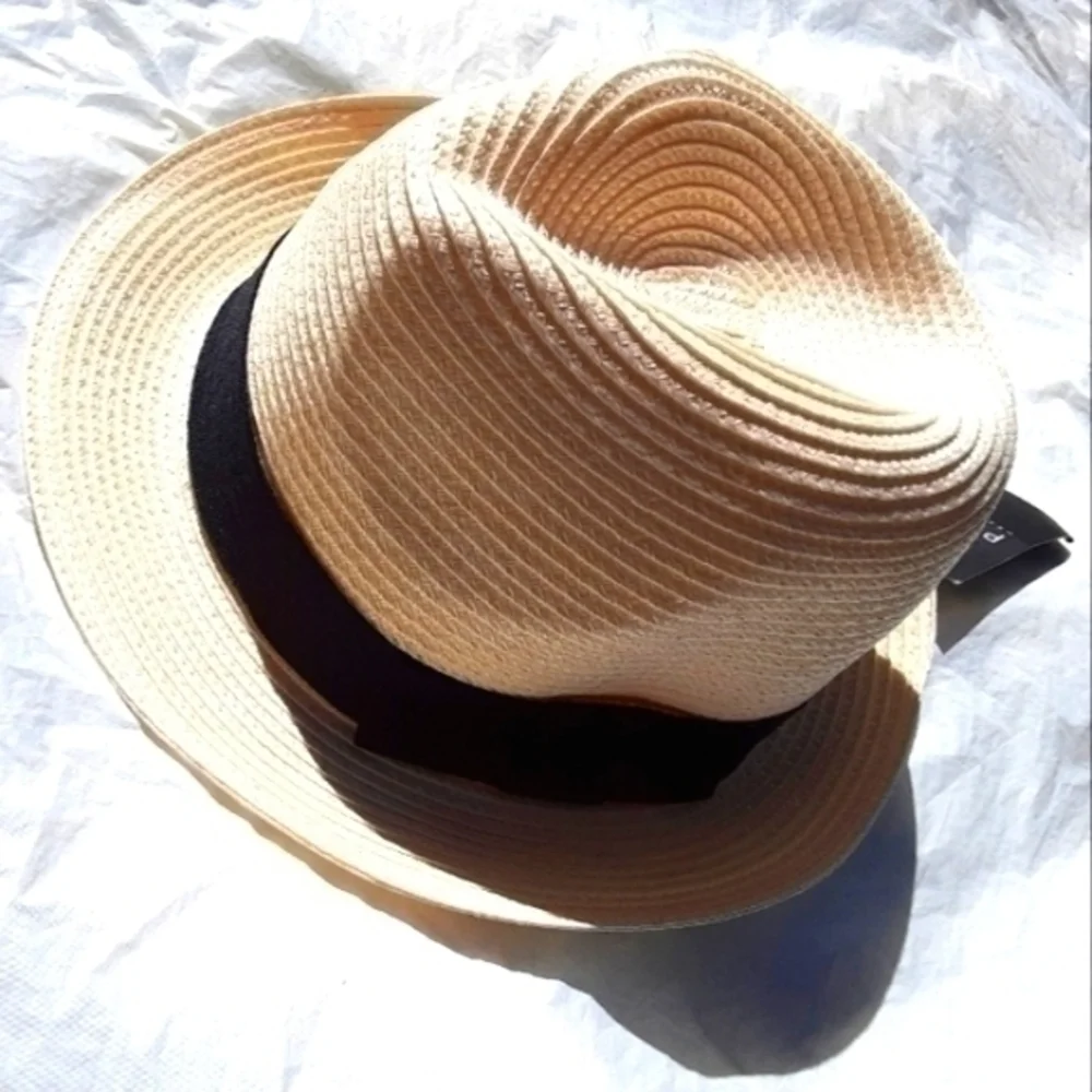 Pop Headwear Straw Fedora Hat
